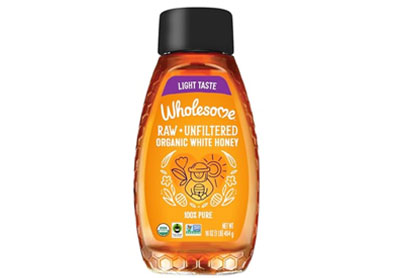 Image: Wholesome Raw + Unfiltered Organic White Honey Light Taste (454g)