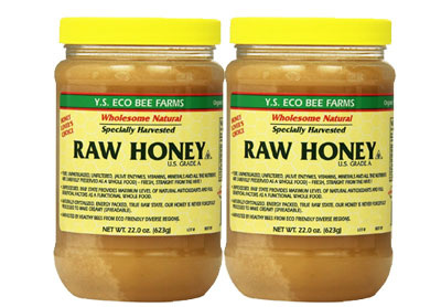 Image: YS Eco Bee Farms Wholesome Natural Specially Harvested Raw Honey (623g x 2 Pack)
