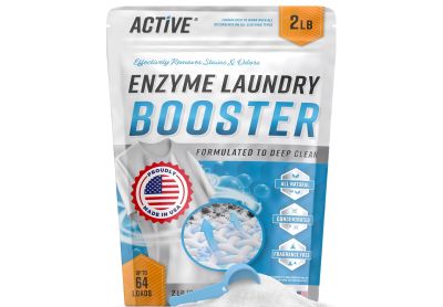 Image: Active 64-Loads Scent Free Enzyme Laundry Booster Powder (2Lb)
