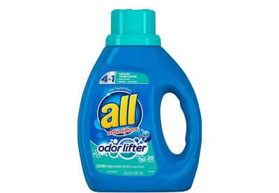 Image: All 20-Loads 4-in-1 Oxi Odor Lifter with Stainlifters Fresh Scent Laundry Detergent Liquid (1.06L)