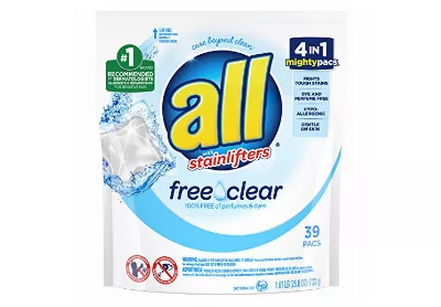 Image: All Free Clear Laundry Detergent 4 in 1 Mighty Pacs (by All)