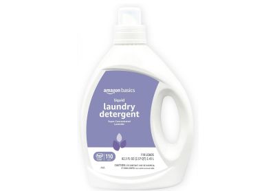 Image: Amazon Basics 110-Loads Super Concentrated Lavender Scent Laundry Detergent Liquid (2.43L)