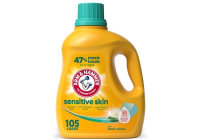 Image: Arm & Hammer 105-Loads Sensitive Skin Fresh Scent Laundry Detergent Liquid (3.1L)