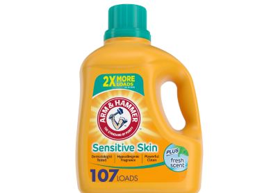 Image: Arm & Hammer 107-Loads Sensitive Skin Fresh Scent Laundry Detergent Liquid (4.27L)