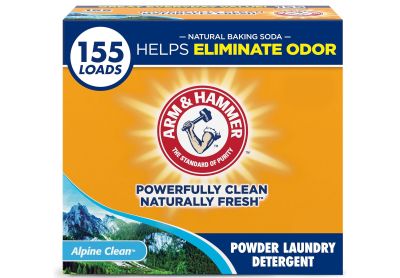 Image: Arm & Hammer 155-Loads Alpine Clean Scent Laundry Detergent Powder (9.56Lb)