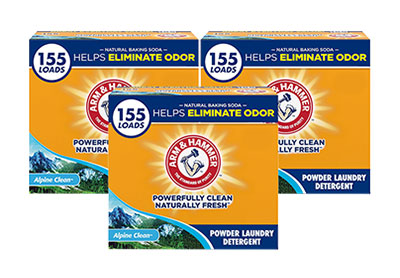 Image: Arm & Hammer 155-Loads Alpine Clean Scent Laundry Detergent Powder (9.56Lb x 3 Pack)