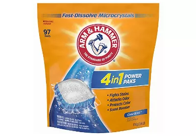 Image: Arm & Hammer 4-in-1 Laundry Detergent Power Paks (by Arm & Hammer)