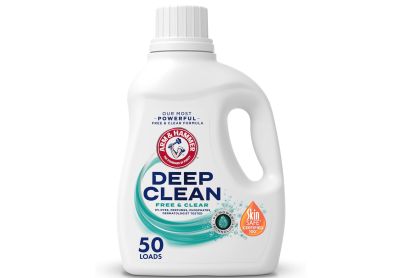 Image: Arm & Hammer 50-Loads Deep Clean Free & Clear Scent Free Laundry Detergent Liquid (2.22L)