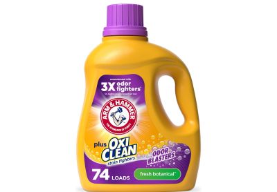 Image: Arm & Hammer 74-Loads Plus OxiClean Odor Blasters Fresh Botanical Scent Laundry Detergent Liquid (2.84L)