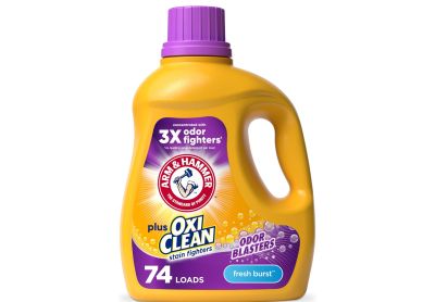 Image: Arm & Hammer 74-Loads Plus OxiClean Odor Blasters Fresh Burst Scent Laundry Detergent Liquid (2.84L)