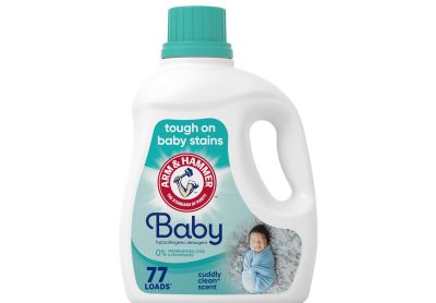 Image: Arm & Hammer 77-Loads Baby Hypoallergenic Cuddly Clean Scent Laundry Detergent Liquid (2.97L)