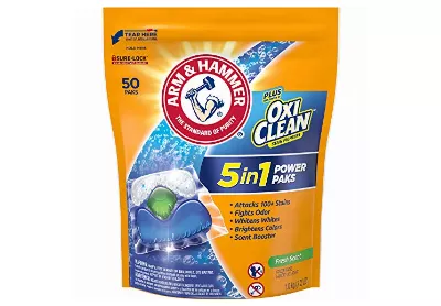 Image: Arm & Hammer Plus Oxiclean 5-in-1 Laundry Detergent Power Paks (by Arm & Hammer)
