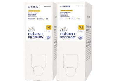 Image: Attitude 160-Loads Citrus Zest Scent Concentrated Laundry Detergent Liquid Refill (4L x 2 Pack)