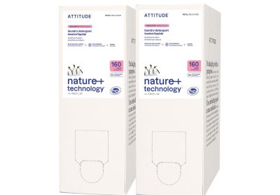 Image: Attitude 160-Loads Scent Free Concentrated Laundry Detergent Liquid Refill (4L x 2 Pack)