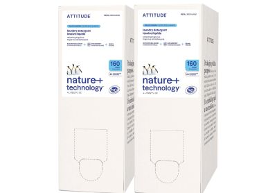 Image: Attitude 160-Loads Wildflowers Scent Concentrated Laundry Detergent Liquid Refill (4L x 2 Pack)