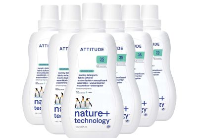 Image: Attitude 35-Loads Mountain Fresh Scent Concentrated Laundry Detergent + Fabric Softener Liquid (1.04L x 6 Pack)