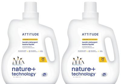 Image: Attitude 36-Loads Citrus Zest Scent Laundry Detergent Liquid (1.8L x 2 Pack)