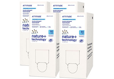 Image: Attitude 80-Loads Wildflowers Scent Concentrated Laundry Detergent Liquid Refill (2L x 4 Pack)