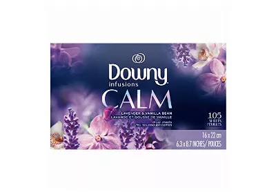 Image: Downy Infusions Calm Fabric Softener Dryer Sheets (by Downy)