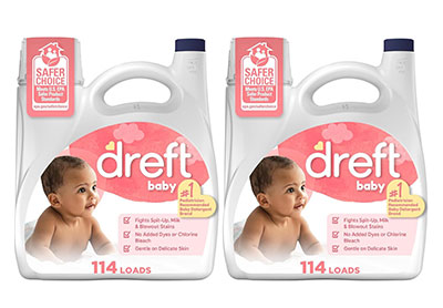 Image: Dreft Baby 114-Loads Baby Fresh Scent Laundry Detergent Liquid (4.43L x 2 Pack)