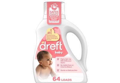 Image: Dreft Baby 64-Loads Baby Fresh Scent Laundry Detergent Liquid (2.48L)