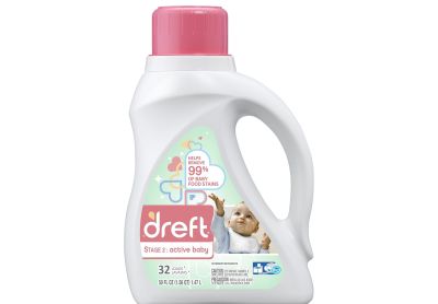 Image: Dreft Stage 2 Active Baby 32-Loads Baby Fresh Scent Laundry Detergent Liquid (1.47L)