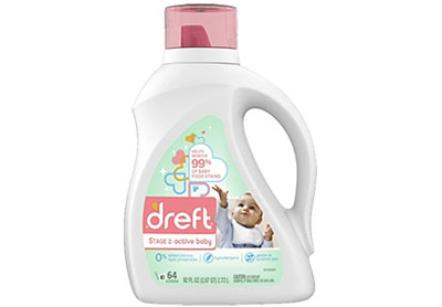 Image: Dreft Stage 2 Active Baby 64-Loads Baby Fresh Scent Laundry Detergent Liquid (2.72L)