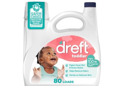 Image: Dreft Toddler 80-Loads Baby Fresh Scent Laundry Detergent Liquid (3.1L)