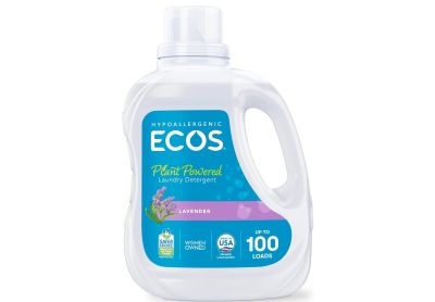 Image: Ecos 100-Loads Lavender Scent Plant-Powered Laundry Detergent Liquid (2.96L)
