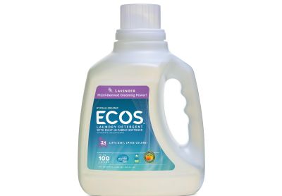 Image: Ecos 100-Loads Lavender Scent Plant-Powered Laundry Detergent Liquid with Softener (2.96L)