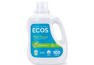 Image: Ecos 100-Loads Lemongrass Scent Plant-Powered Laundry Detergent Liquid (2.96L)