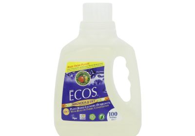 Image: Ecos 100-Loads Magnolia & Lily Scent Plant-Powered Laundry Detergent Liquid with Conditioner (2.96L)