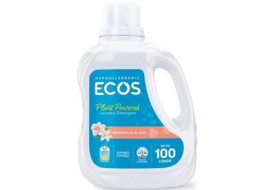 Image: Ecos 100-Loads Magnolia Lily Scent Plant-Powered Laundry Detergent Liquid (2.96L)
