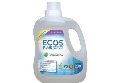 Image: Ecos 230-Loads Plus Stain-Fighting Enzymes Lavender Scent Plant-Powered Laundry Detergent Liquid (6.21L)