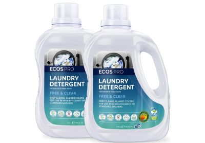 Image: Ecos Pro Free & Clear Scent Commercial Laundry Detergent Liquid (5.03L x 2 Pack)
