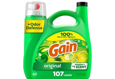 Image: Gain 107-Loads Original Scent Laundry Detergent Liquid with Odor Defense (4.55L)