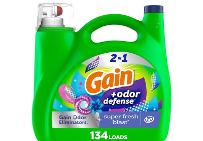 Image: Gain 134-Loads 2-in-1 Super Fresh Blast Scent Laundry Detergent Liquid with Odor Defense (5.73L)