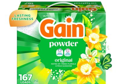 Image: Gain 167-Loads Original Scent Ultra Laundry Detergent Powder with Odor Defense (9.6Lb)