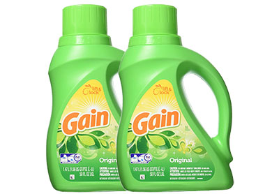 Image: Gain 32-Loads Original Scent Laundry Detergent Liquid (1.47L x 2 Pack)