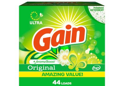 Image: Gain 44-Loads Original Scent Ultra Laundry Detergent Powder with Aroma Boost (2.81Lb)