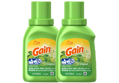 Image: Gain 6-Loads Original Scent Laundry Detergent Liquid (306mL x 2 Pack)