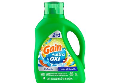 Image: Gain 61-Loads 2-in-1 Waterfall Delight Scent Laundry Detergent Liquid with Ultra Oxi (2.6L)
