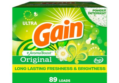 Image: Gain 89-Loads Original Scent Ultra Laundry Detergent Powder with Aroma Boost (5.12Lb)