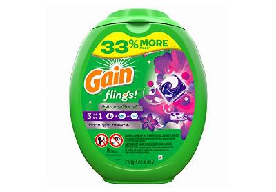 Image: Gain Flings 3-in-1 Moonlight Breeze Scent Laundry Detergent Pacs (96 Count)