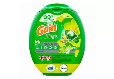 Image: Gain Flings Original Laundry Detergent Pacs Plus Aroma Boost (by Gain)