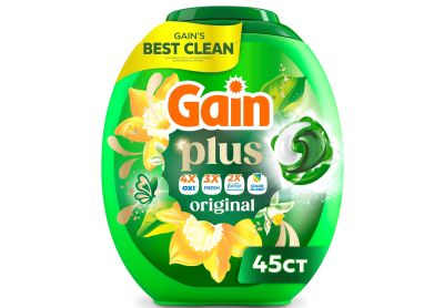 Image: Gain Plus 4-in-1 Original Scent Laundry Detergent Pacs (45 Count)