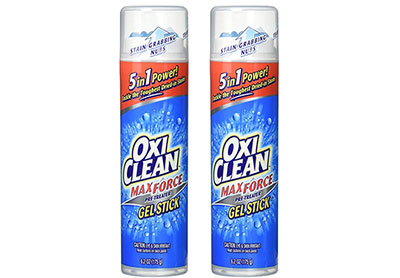 Image: OxiClean 5-in-1 Max Force Pre-Treater Laundry Stain Remover Gel Stick (6.2 oz x 2 Pack)