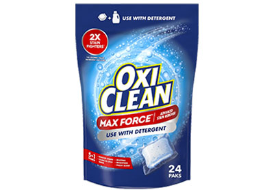 Image: OxiClean Scent Free 5-in-1 Max Force Advanced Stain Remover Power Paks (24 Count)