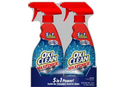 Image: OxiClean Scent Free 5-in-1 Max Force Laundry Stain Remover Liquid Spray (16 oz x 2 Pack)