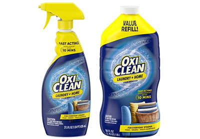 Image: OxiClean Scent Free Laundry and Home Stain Remover Liquid Spray & Refill Bundle Pack (635ml + 1.65L)